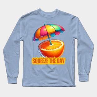 Citrus Sunshade - Squeeze the Day Refreshing Tee Long Sleeve T-Shirt